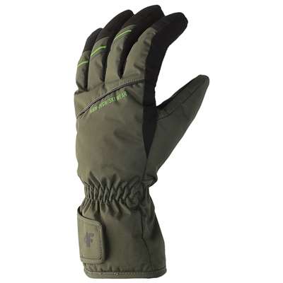 Lyžařské rukavice 4F M096 kaki